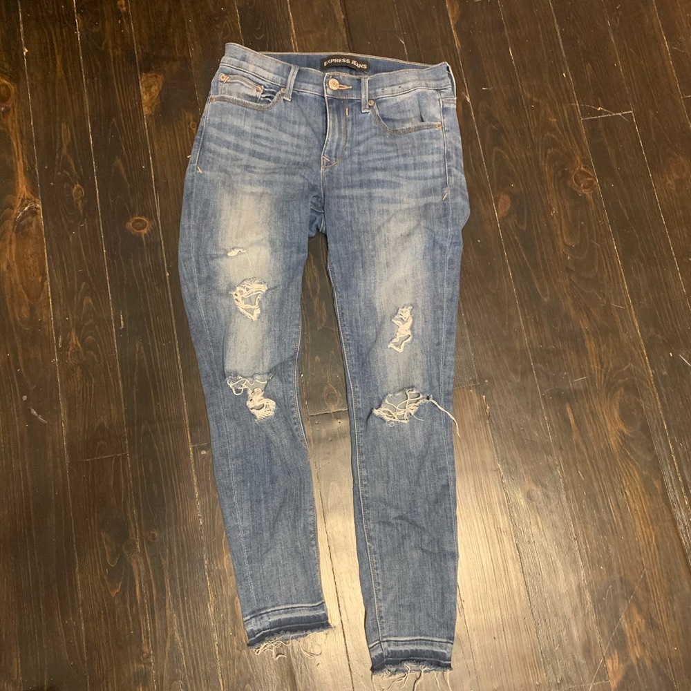 Express Mid Rise Cropped Legging 4